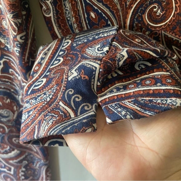 Chico's woman pull on pant size 6 paisley tummy control career casual elegant - Picture 8 of 11